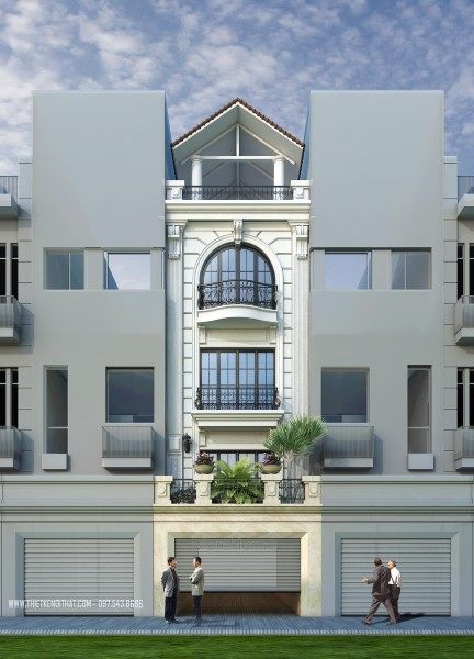 Thiết kế kiến trúc nhà liên kề tại khu đô thị Văn Quán